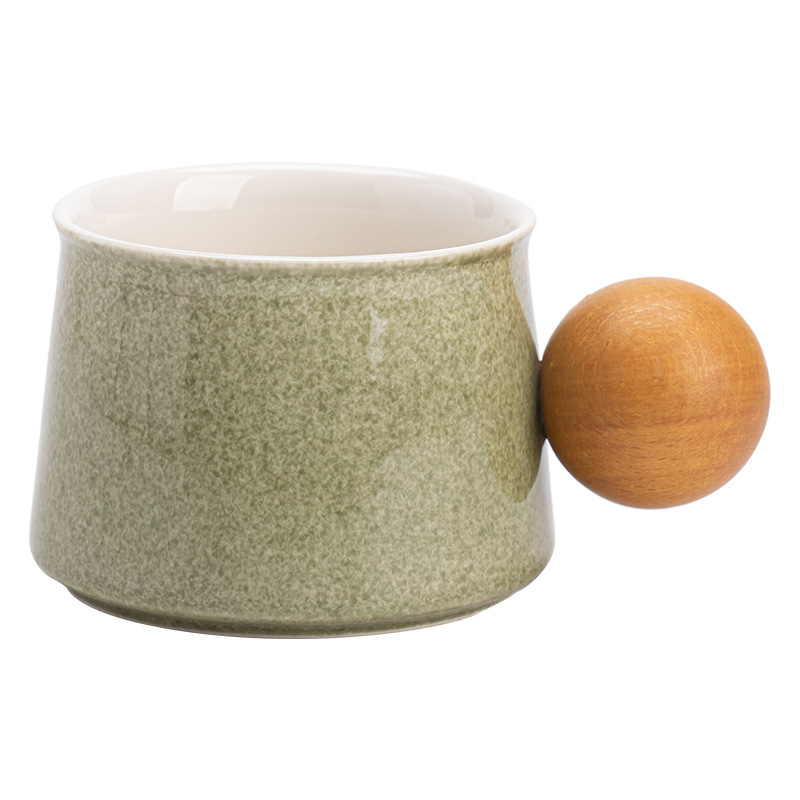 Cốc cà phê bầu trời 250ml cốc gốm cốc uống nước dung tích lớn phong cách ins cốc ăn sáng cốc sữa