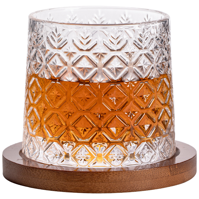 Cốc nước thủy tinh phong cách Nhật Bản, cốc văn phòng gia dụng pha lê trong suốt sáng tạo nổi tiếng trên mạng