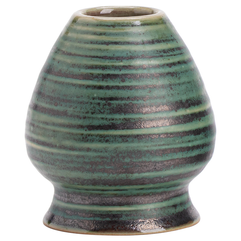 Bình trà có ren lò nung kiểu Nhật đứng bình trà sứ cổ điển đứng bình trà ghế bình trà bình trà dụng cụ Matcha dụng cụ đặt trà thời nhà Tống