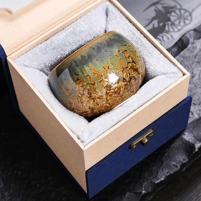 Cốc chủ nhân gốm cốc đơn men pha lê cốc trà Kung Fu cỡ lớn cốc trà cao cấp cốc trà uống trà cá nhân cốc trà nam