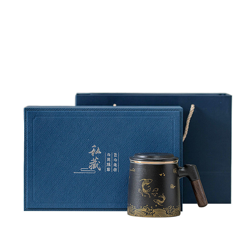 Cốc pha trà tách nước uống cốc sứ nam nữ dung tích lớn cốc văn phòng cốc nước lọc có nắp