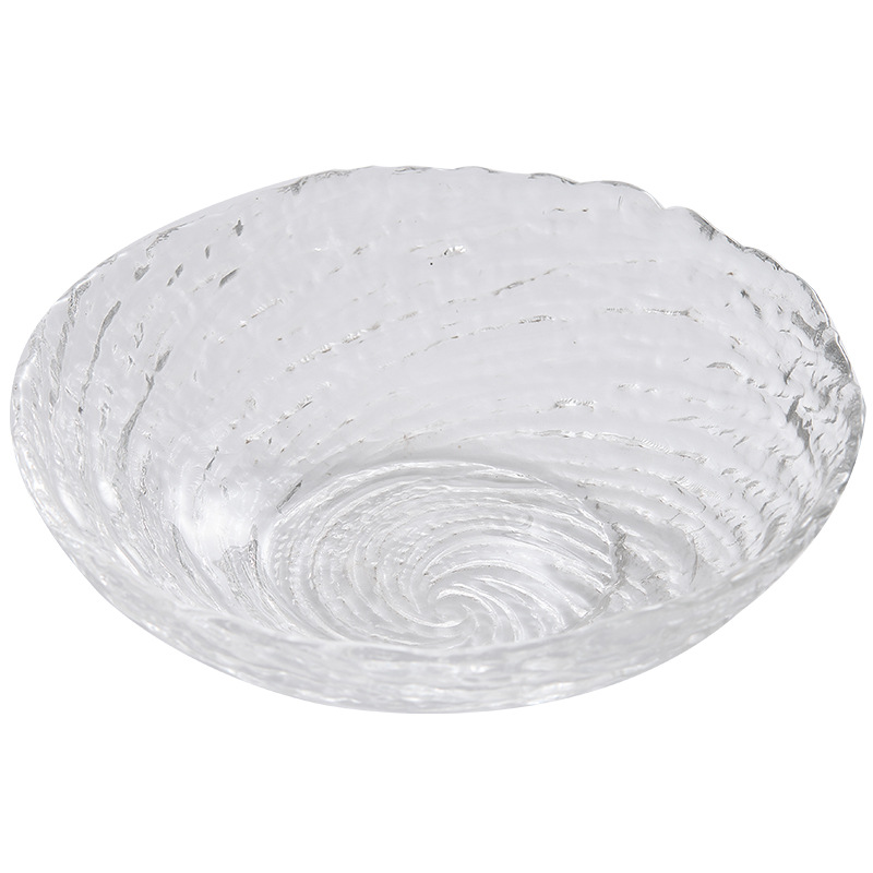 Bát thủy tinh Canghai Bát salad trái cây Đĩa sâu sang trọng nhẹ cao cấp Bát sữa chua sáng tạo Đĩa trái cây đẹp đặc biệt gia dụng