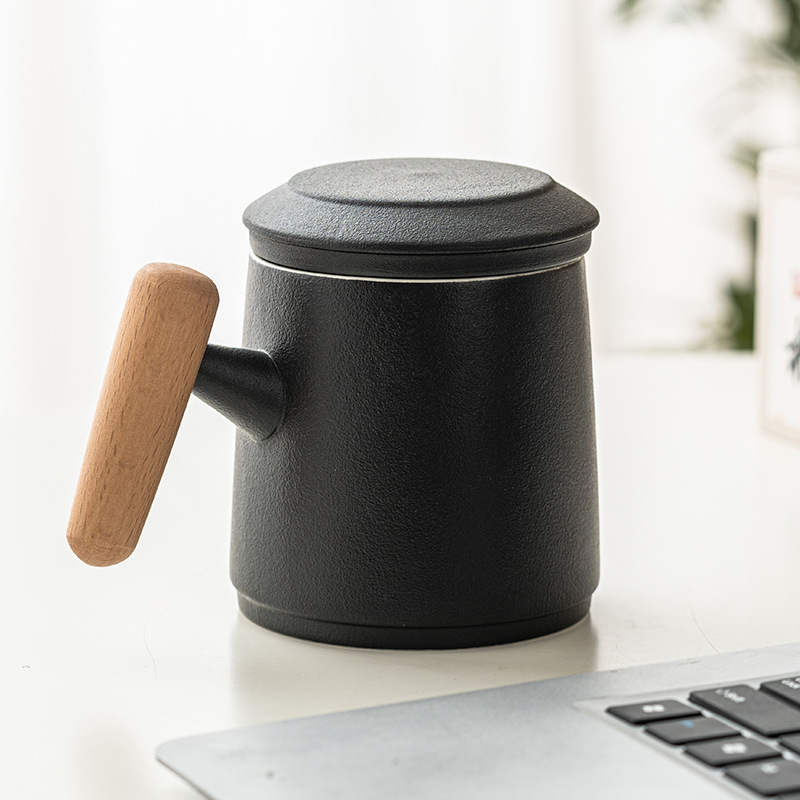 Cốc trà Cốc văn phòng cao cấp chuyên dụng cá nhân cốc nước gốm có tay cầm cốc Cốc Cốc Cốc cốc tách nước trà cốc dung tích lớn