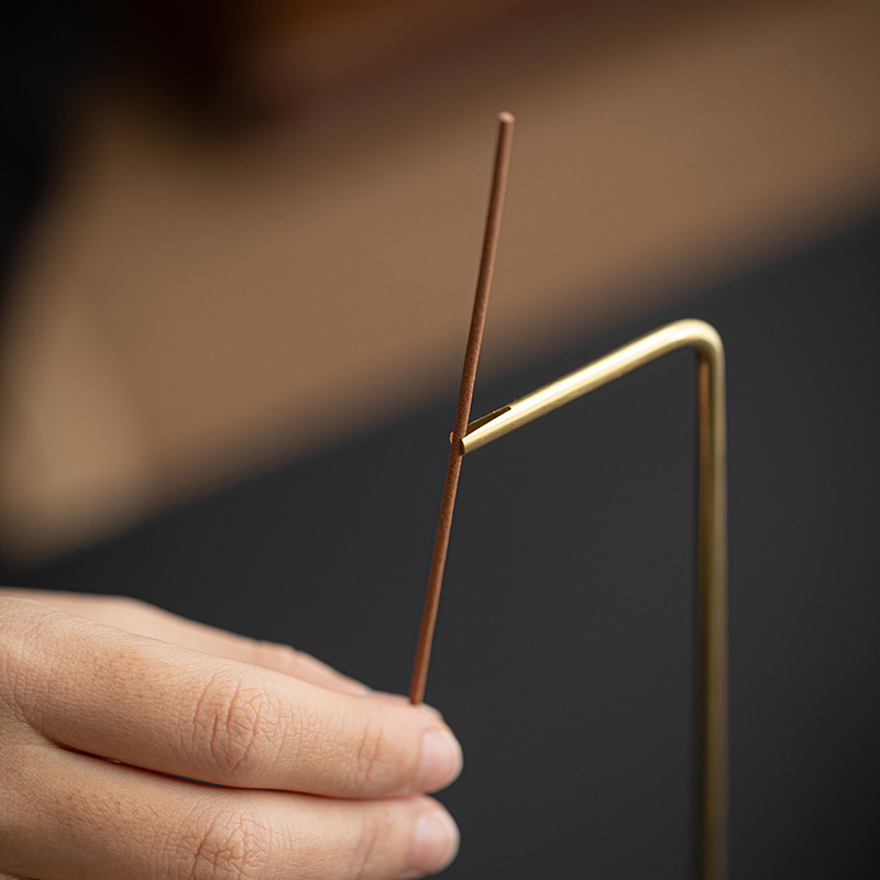 Lư hương treo ngược sáng tạo Gỗ Óc Chó ghế cắm hương gỗ đàn hương trong nhà phòng khách gia dụng Lư Hương Thiền đồ trang trí