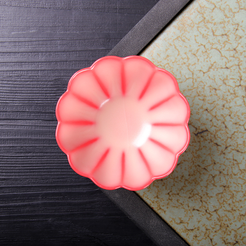 Celadon mỡ lợn cánh hoa đông lạnh cốc chủ nhân đất sét chân trời Li Huiyi màu hồng có thể nuôi được cổ điển Trung Quốc cốc trà bếp đỏ đơn