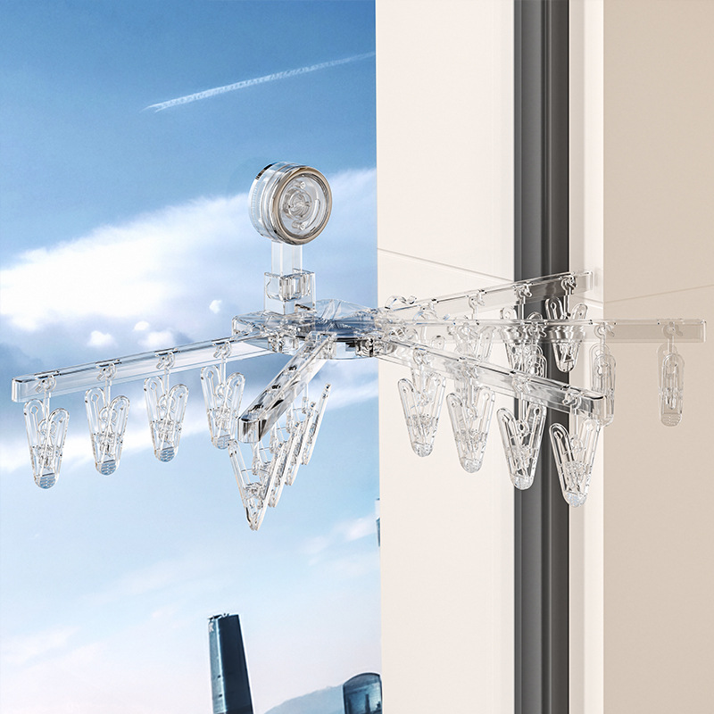 Giá phơi tất, giá phơi nhiều kẹp, kẹp tất đa năng gia dụng, đồ lót trẻ em, đồ phơi ban công, dụng cụ thần thánh