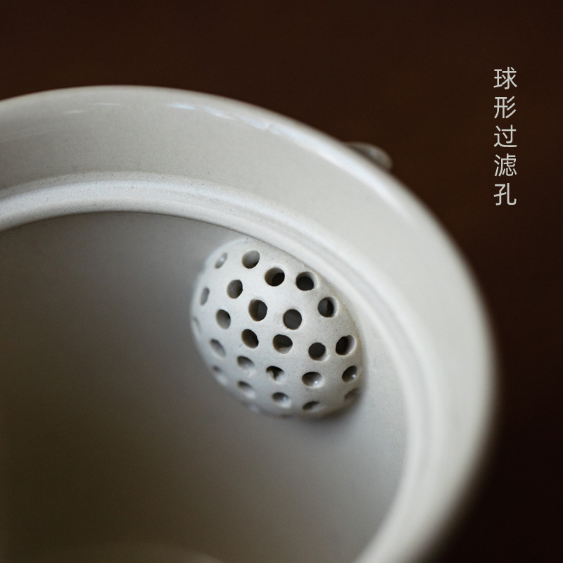 Bình cầm tay Lưu Phương bát có nắp gốm xanh ngọc lam kiểu Nhật ấm cầm tay dụng cụ pha trà Kung Fu ấm trà dụng cụ pha trà