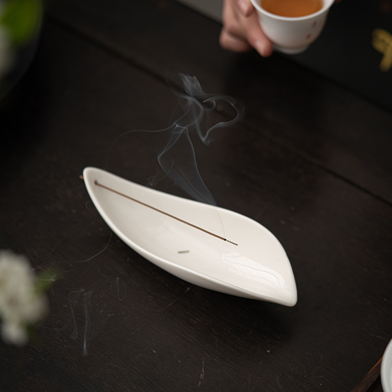 Đồ sứ trắng Dehua tri ân trà sen gốm sứ muỗng cà phê Bộ trà Kung Fu sứ ngọc trà đạo Trà đạo phụ kiện dạy học nghệ thuật