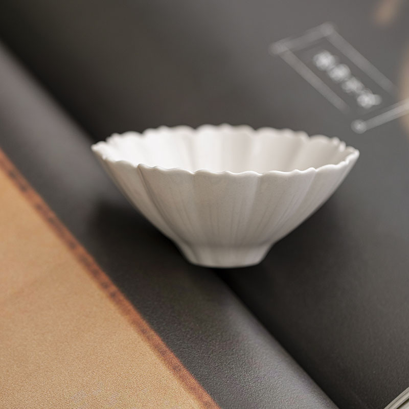 Thực vật xám hoa miệng cốc chủ nhân cốc trà phong cách Trung Quốc mới cốc xô cốc gốm sứ cốc trà cốc trà Pu'er bát trà cốc trà bộ trà