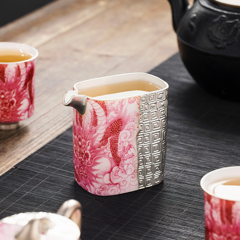 Mạ bạc carmine Longteng Four Seas Public Road Cup Quà tặng sinh nhật cao cấp cho mẹ, người lớn tuổi, giáo viên và khách hàng
