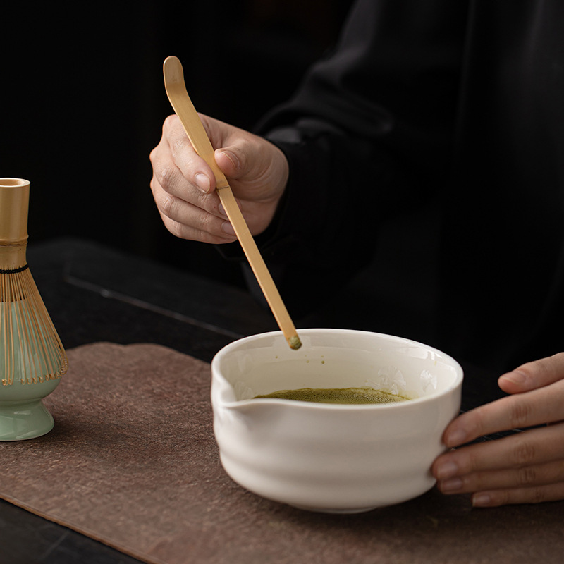 Hộp màu Dụng cụ Matcha Bình trà gốm lớn Bình trà đứng kiểu Nhật Bình trà ghế Phụ kiện trà giả Song Point