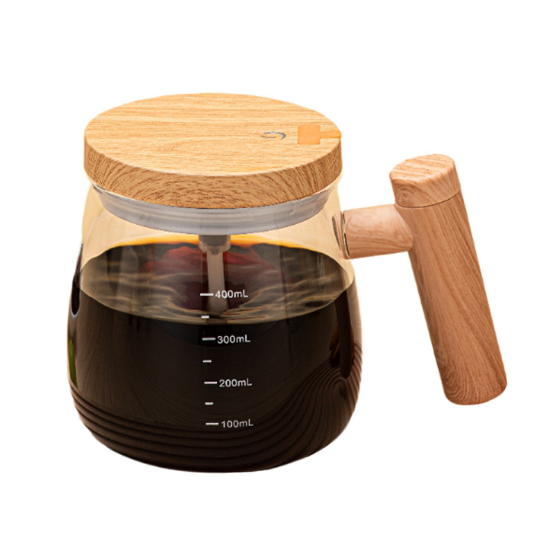 Cốc trộn hoàn toàn tự động Douyin Xiaohongshu bán chạy, cốc cà phê điện có giá trị cao, cốc lắc, cốc ăn sáng hoa văn phong