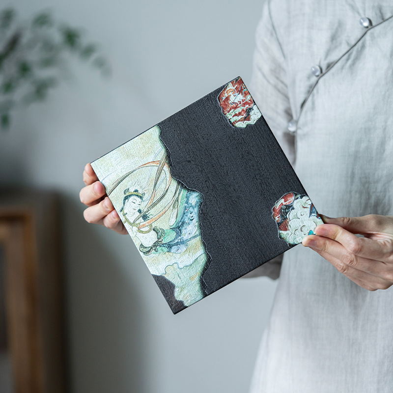 Khay đựng trà gỗ Đàn hương đen khay đựng cốc khay đựng hoa quả khô Dim Sum Nhật Bản bằng gỗ nguyên khối Bộ đồ ăn gia dụng khay đựng xốp khô vuông khay đựng đĩa gỗ