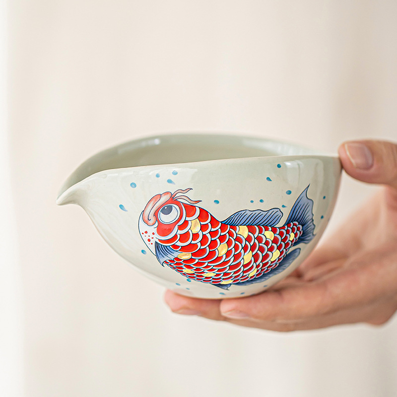 Dụng cụ tách trà gốm sứ Jinyu Mantang cốc trà gia dụng phụ kiện trà đạo chịu nhiệt ấm cốc đồng nhất dụng cụ tách trà