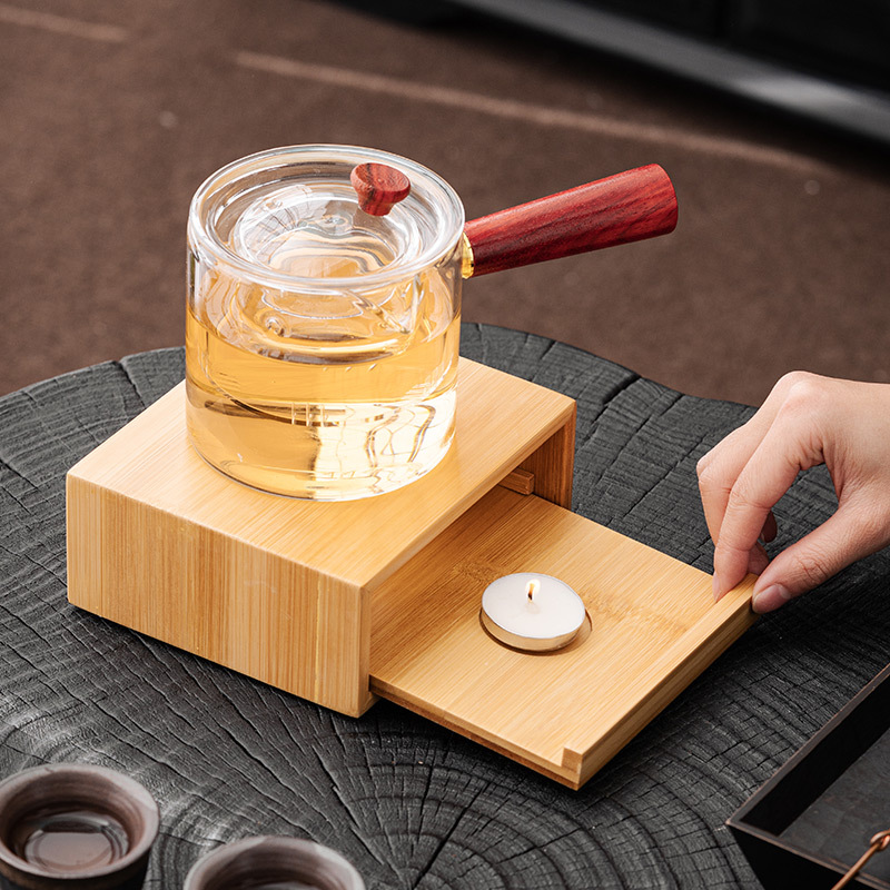 Đun trà xung quanh lò, đun nóng lò, nhiên liệu, không khói, không mùi, cách nhiệt, sáp trà thông dụng, vỏ nhôm tròn, nồi khô, nến trắng