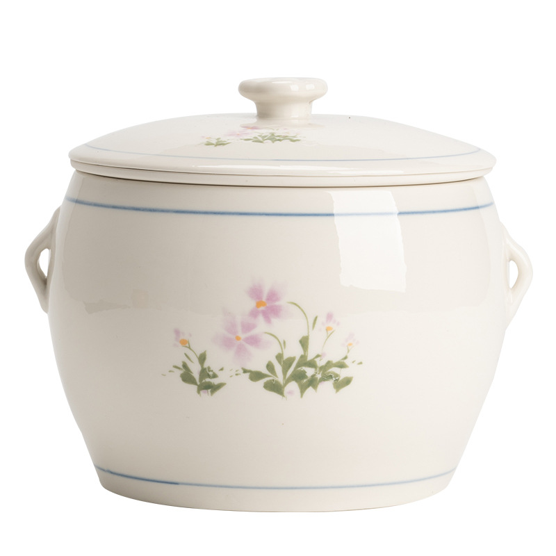 Nồi hầm súp Minnan Yitang hầm cách thủy, Nồi Hầm gia dụng có lỗ, Nồi Hầm gốm sứ cỡ lớn, Nồi Hầm nhỏ