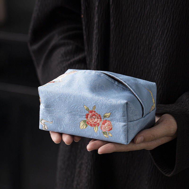 Ghế trà kiểu Trung Quốc không thấm nước sợi mây thơm lá cờ bàn khăn giấy kiểu Trung Quốc túi trà vải nghệ thuật đệm bàn trà thiền bàn trà bàn trà