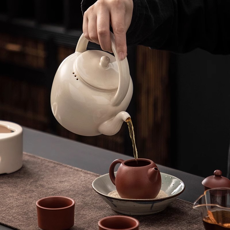 Ấm trà pha trà trong bếp lò kiểu Trung Quốc mới bộ ấm trà bếp trà nến trong nhà