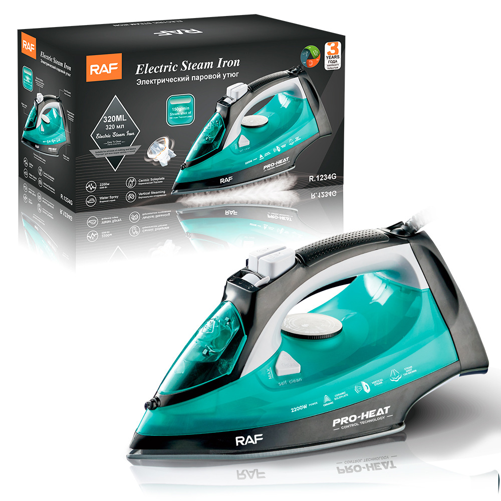 RAF xuyên biên giới Châu Âu tiêu chuẩn Mỹ bàn ủi hơi nước gia dụng cầm tay treo dây bàn ủi điện dùng khô và ướt 2200W
