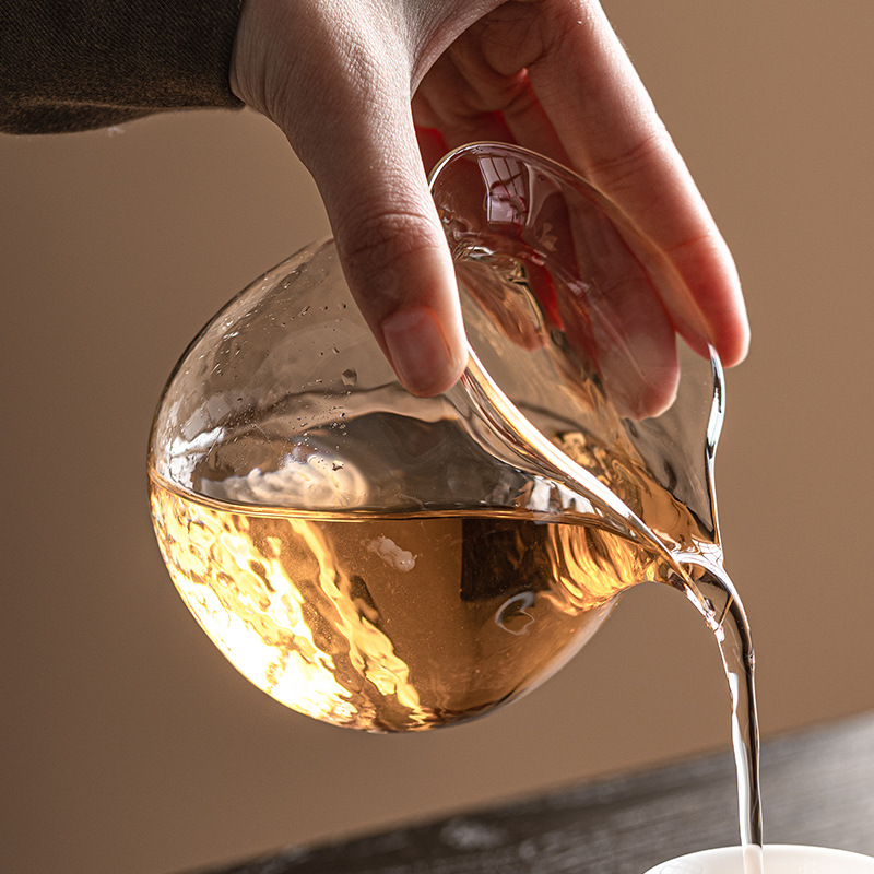 Dụng cụ chia tách trà thủy tinh chịu nhiệt cao borosilicat dụng cụ chia trà cốc đồng phục gia dụng có dung tích lớn dụng cụ pha trà Kung Fu đơn