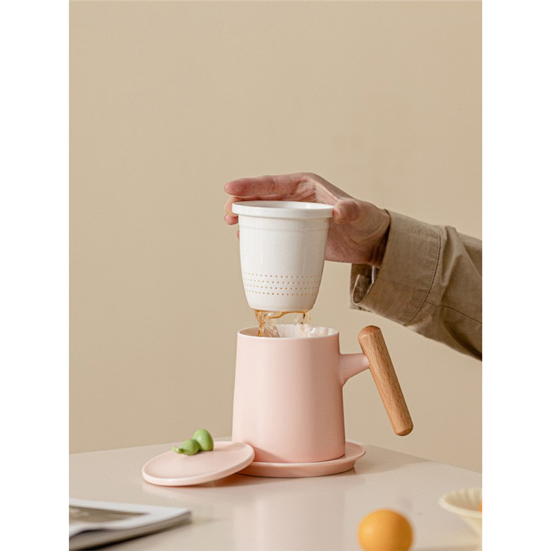 Cốc pha trà có giá trị cao cốc tách trà dành cho nữ văn phòng cá nhân uống trà cốc sáng tạo bán buôn