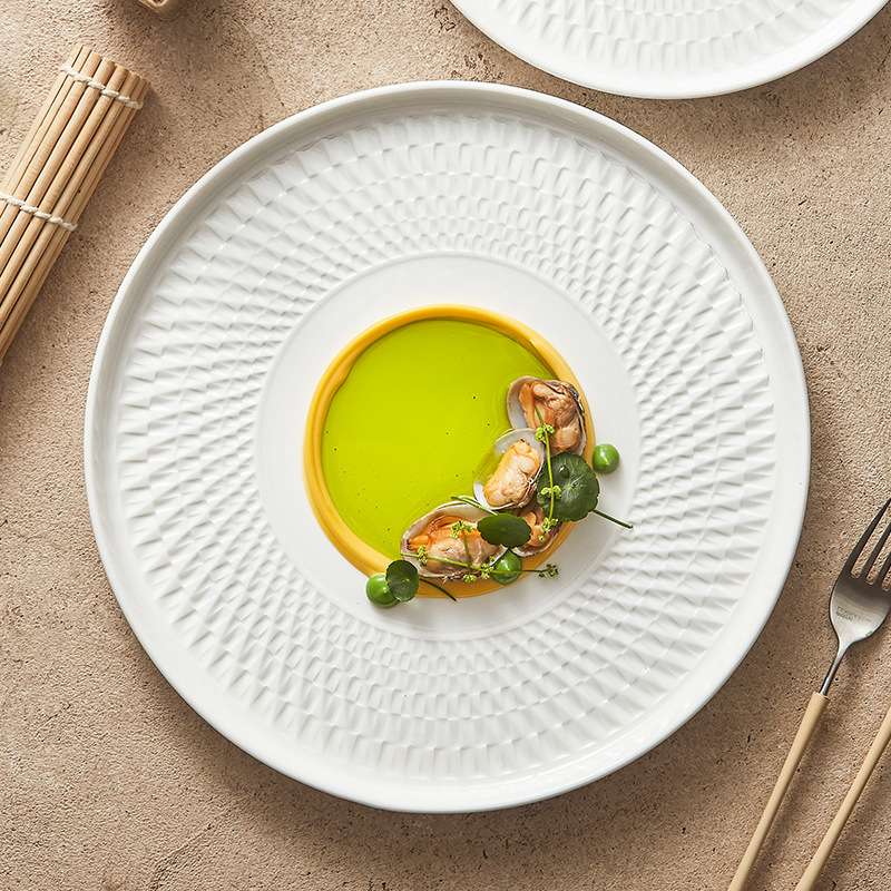 Con đường quay bóng, đĩa gốm, đĩa ăn, đĩa gia dụng, đĩa ăn khách sạn cao cấp, Đĩa nông, đĩa tròn, bộ đồ ăn Nghi Lễ