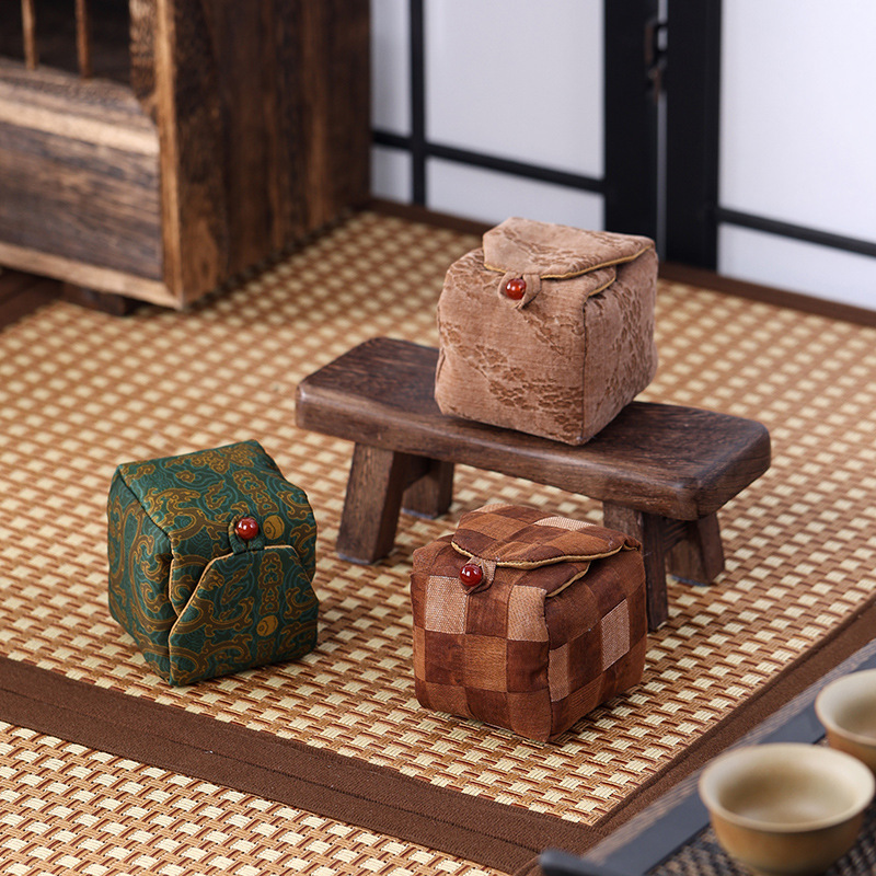 Túi đựng cốc cá nhân sợi Xiangyun túi đựng trà xách tay cổ điển túi nhỏ túi đựng trà túi đựng trà túi đựng trà phụ kiện