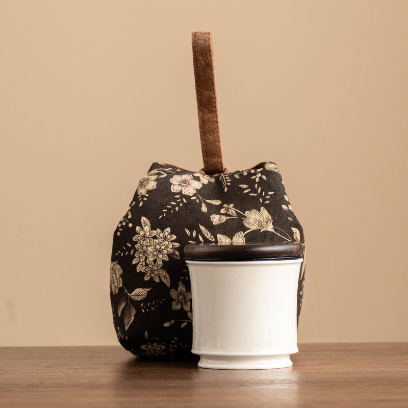 Bộ trà du lịch di động bộ nhỏ ánh trăng lưỡi liềm trắng đơn giản di động nhanh cốc pha trà cắm trại ngoài trời bộ pha trà