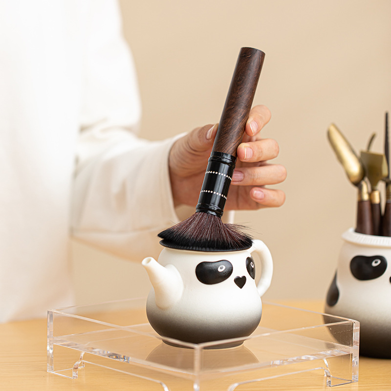 Bộ trà đạo gấu trúc sáu quý ông đồ trang trí đồ trang trí bàn để bàn làm việc bằng gốm sứ gia dụng