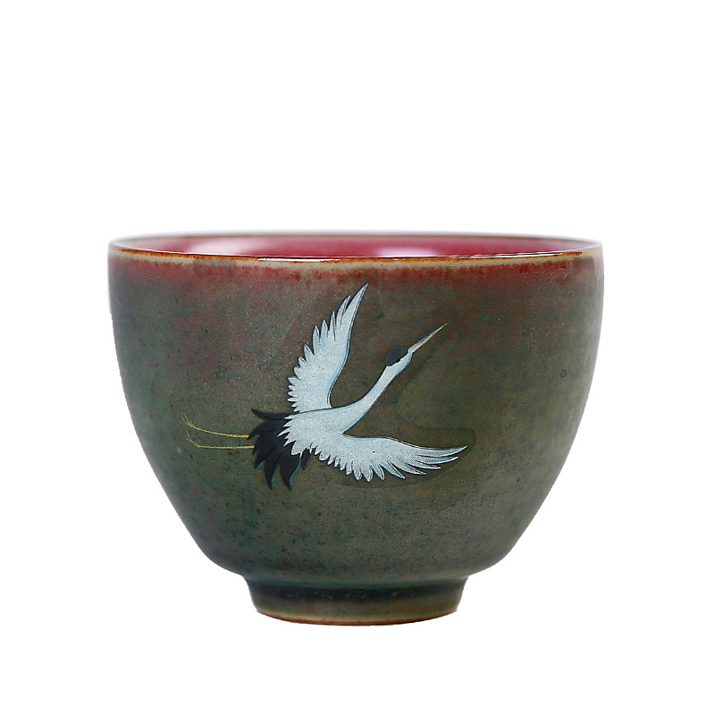 Cốc trà đặc biệt cho cá nhân tráng men thay đổi trong lò, cốc chủ sở hữu gốm đơn, cốc trà, Bộ trà Kung Fu, cốc trà nhỏ, cốc đơn