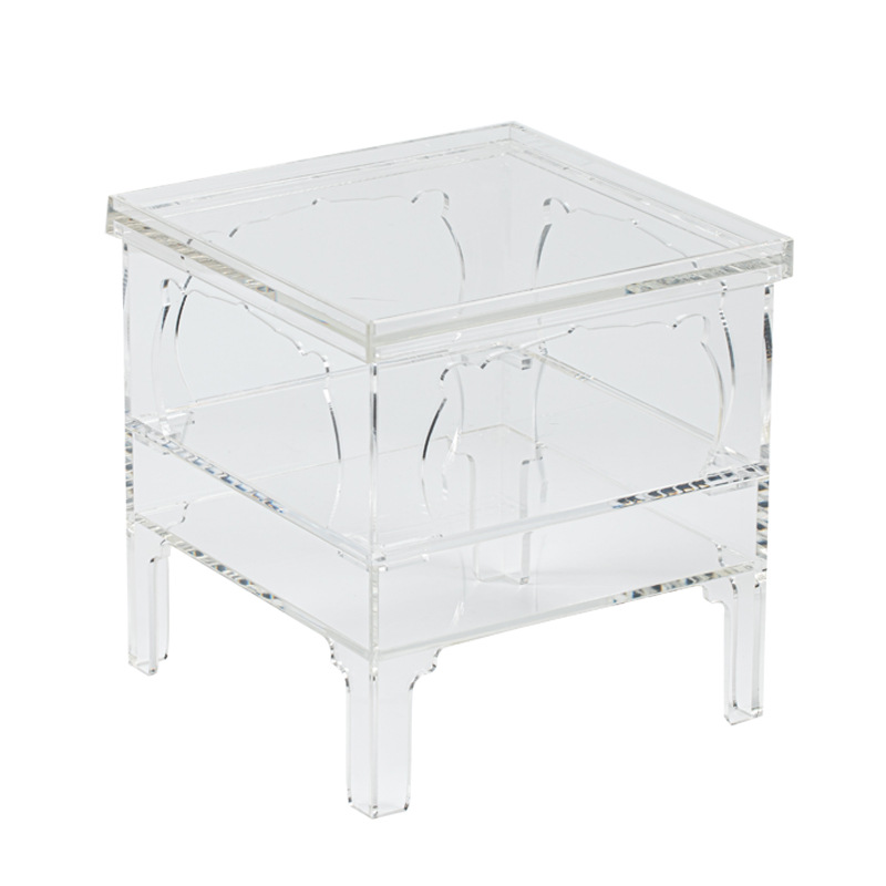 Hộp đựng đồ để bàn kiểu mới Giá đựng cốc Acrylic Giá đựng cốc trà cốc cà phê Giá đựng cốc nước