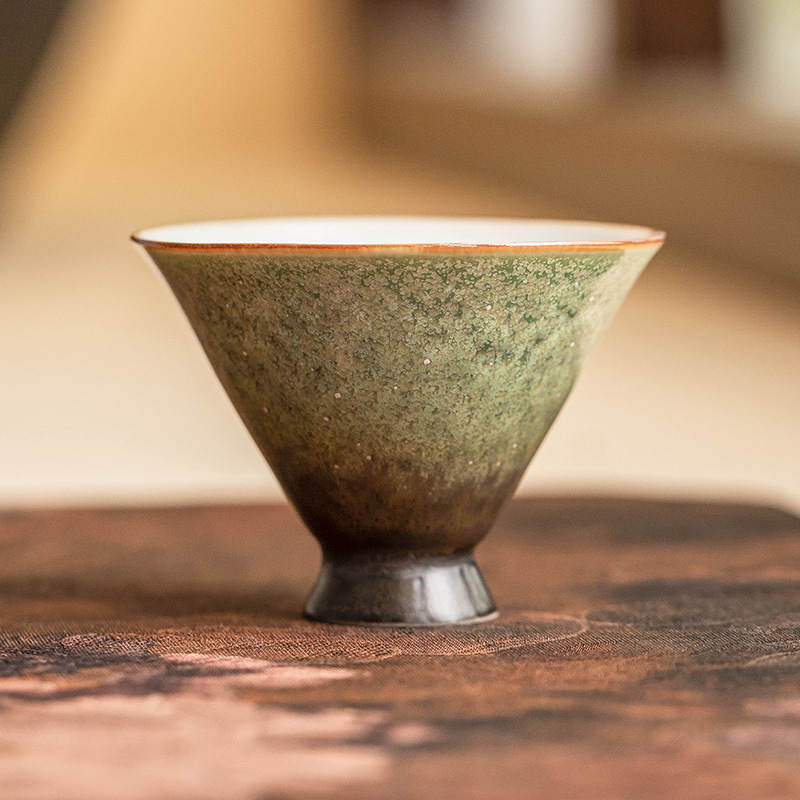 Cốc trà cổ điển lò nung cốc xô bầu trời sao xanh ngọc cốc chủ nhân gốm sứ cao cấp cốc trà gia dụng kiểu Trung Quốc