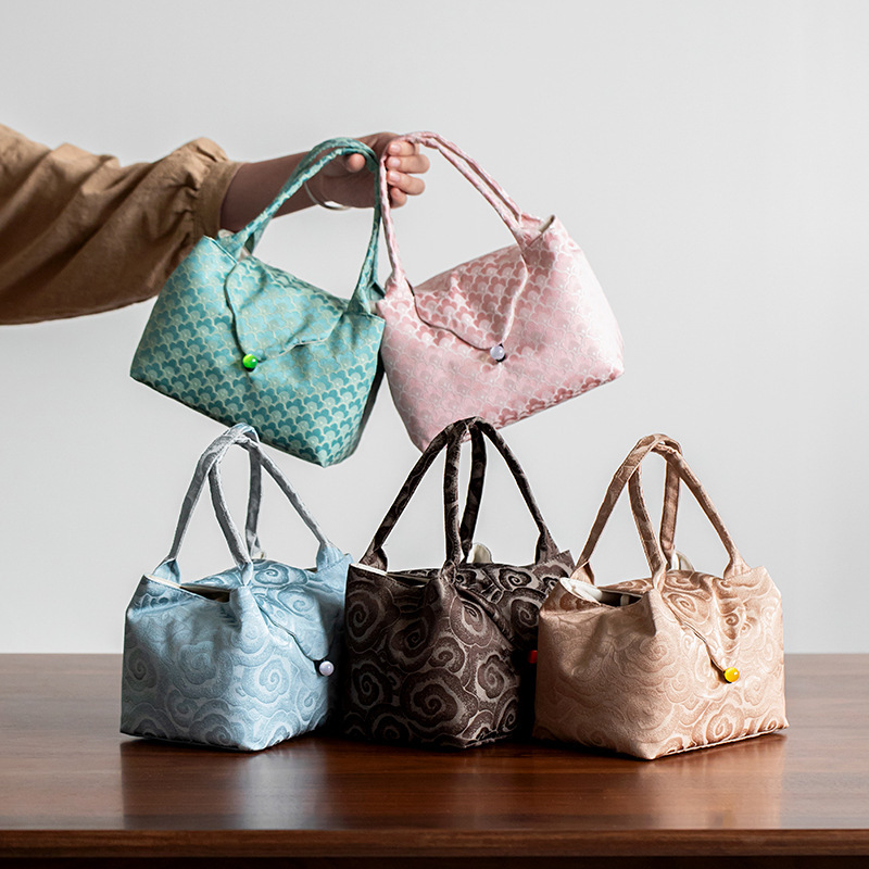 Túi đựng trà Túi đựng trà đi chơi Túi đựng trà túi đựng cốc trà xách tay túi đựng son môi mỹ phẩm Túi đựng đồ vệ sinh cá nhân