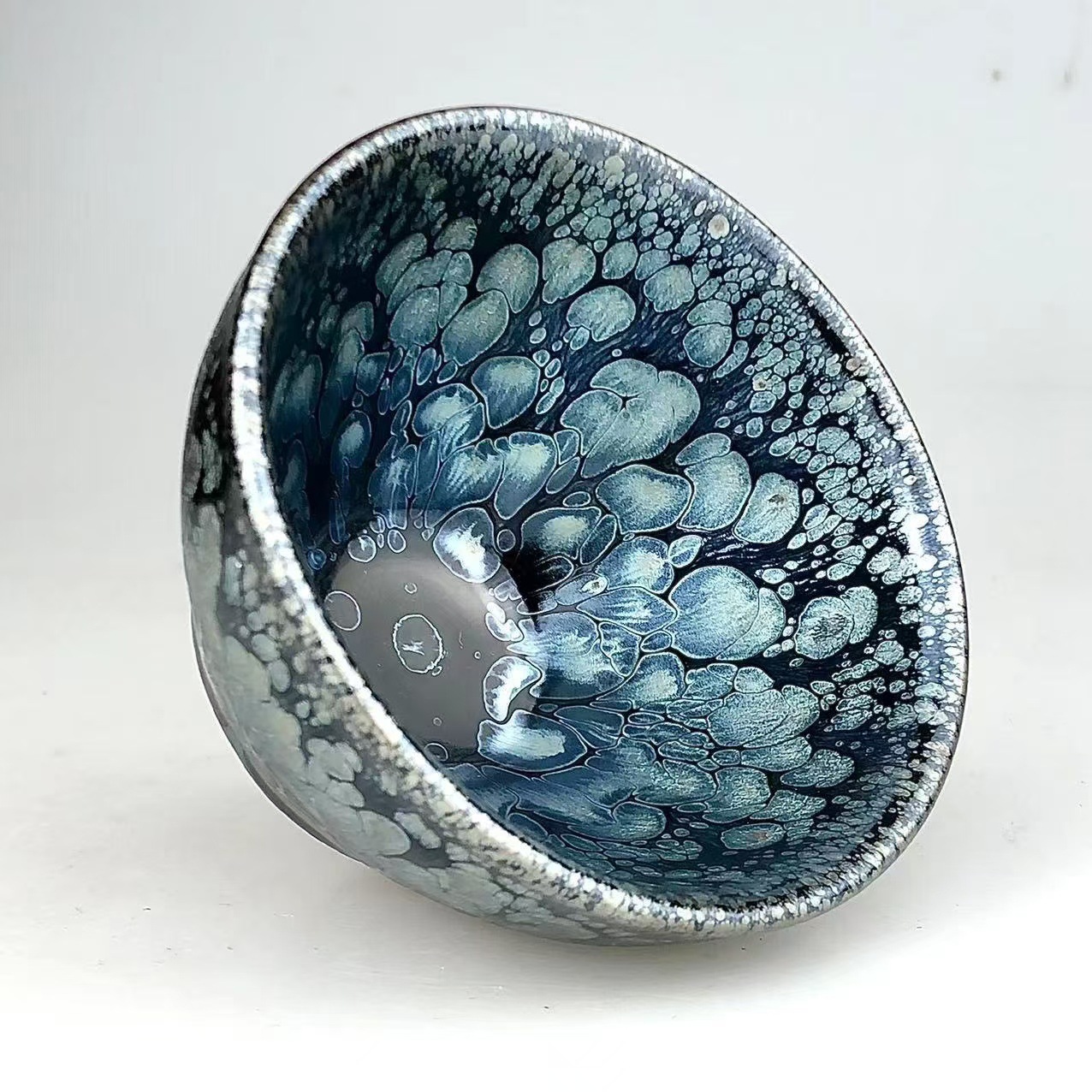 Jianyang Jianzhan Blue Lotus Sukou Cup Jianyao Tea Cup Handmade Water Furong Master Cup Kung Fu Tea Teacup Tea Teacup