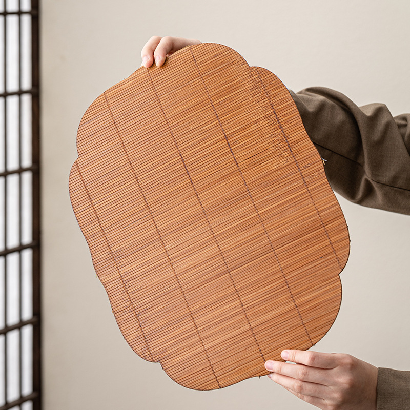 Tre đan sơn lớn chiếu chủ nhân chiếu trà cách nhiệt không thấm nước chiếu trà bàn cờ vải Bộ trà nghệ thuật chiếu trà phụ kiện trà đạo