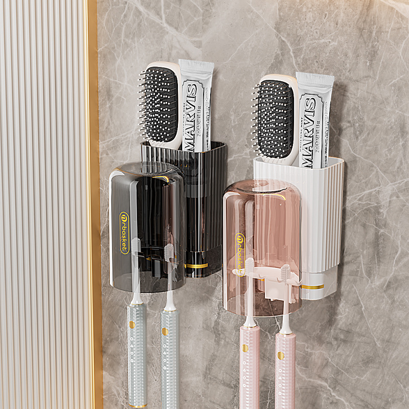 Giá để bàn chải đánh răng Giá để bàn chải đánh răng điện treo tường không đục lỗ