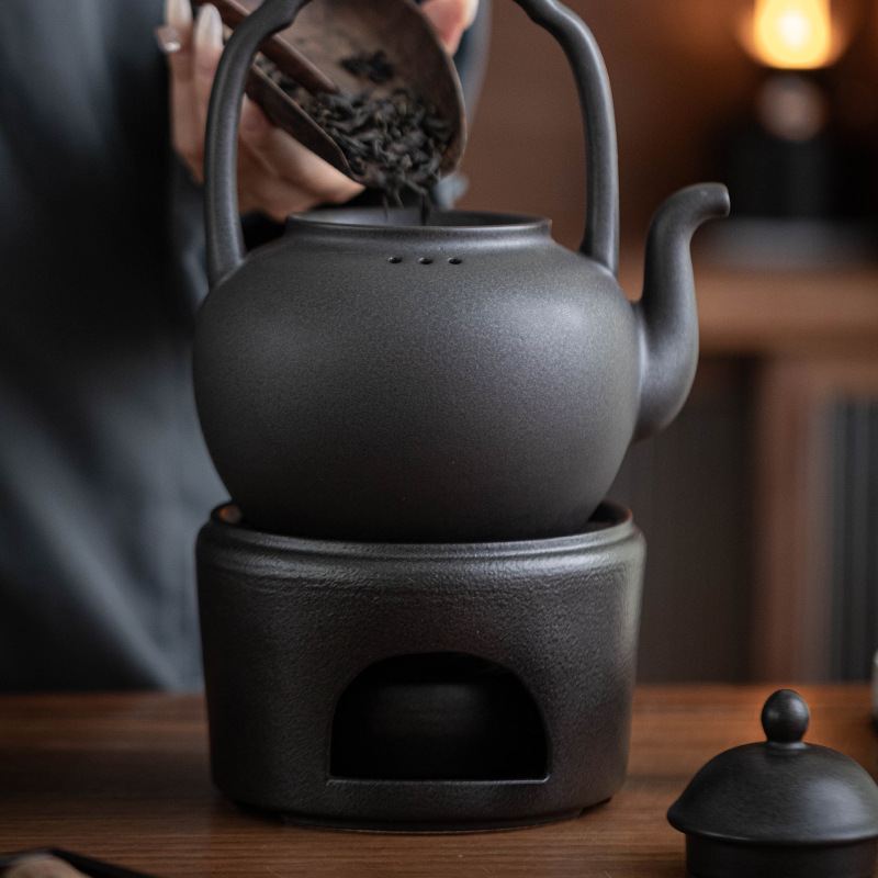 Ấm pha trà bằng gốm sứ thủ công ấm pha trà bếp than đun nước ấm đun nước