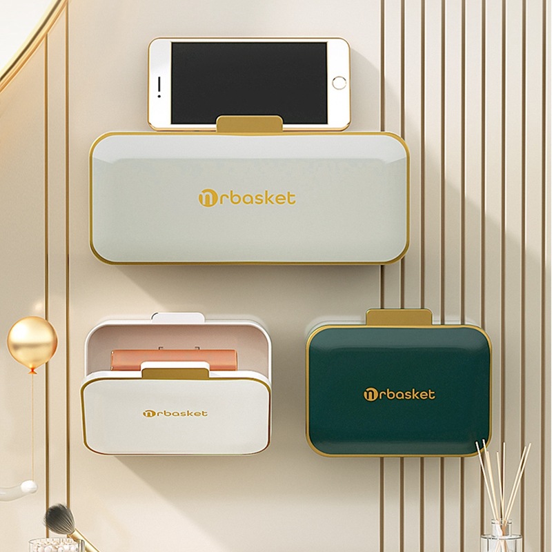 Hộp đựng xà phòng không đục lỗ treo tường thoát nước dùng trong nhà vệ sinh cao cấp nắp lật hai ngăn đựng xà phòng