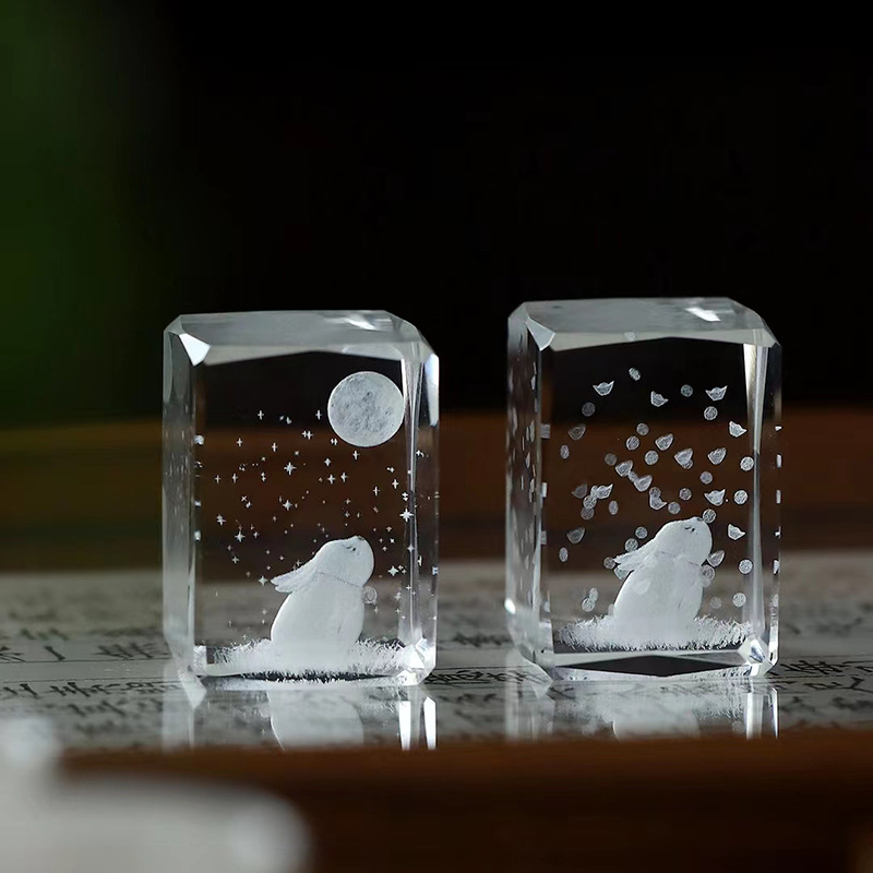 Bán buôn thủy tinh pha lê Mochizuki thỏ nắp ấm trà nắp ấm trà nắp ấm trà nắp ấm