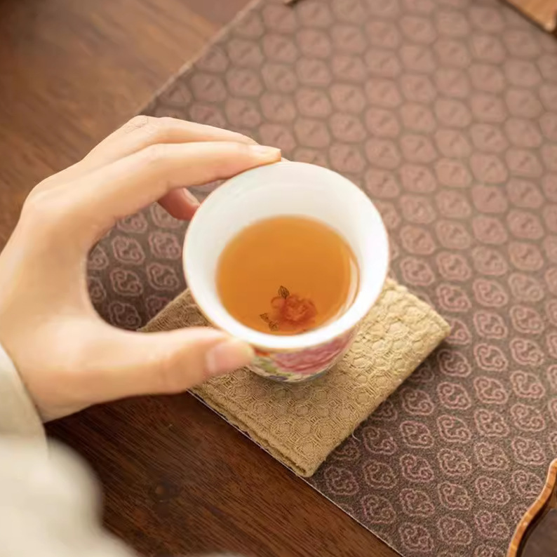 Cốc chủ nhân tráng men đa hoa tách trà bộ trà Kung Fu phong cách Trung Quốc cốc hương thơm cốc sản phẩm cá nhân cốc trà đơn