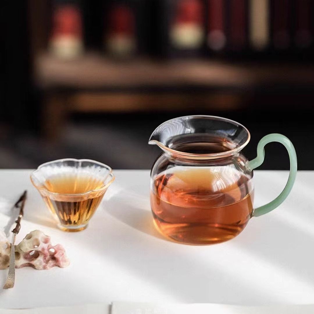 Dụng cụ tách trà Kung Fu chịu nhiệt dày kính chống bỏng Bộ lọc trà Bộ tách trà trong suốt gia dụng Phụ Kiện Dụng cụ trà