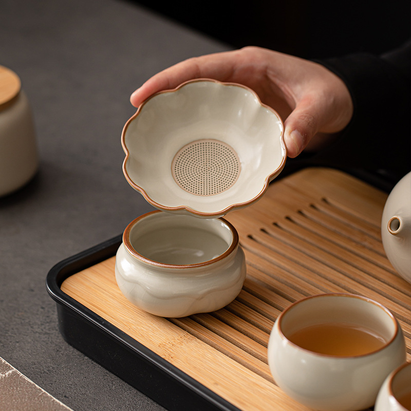 Bộ lọc lọc trà gốm sứ gia dụng nhóm lọc trà gốm sứ gia dụng