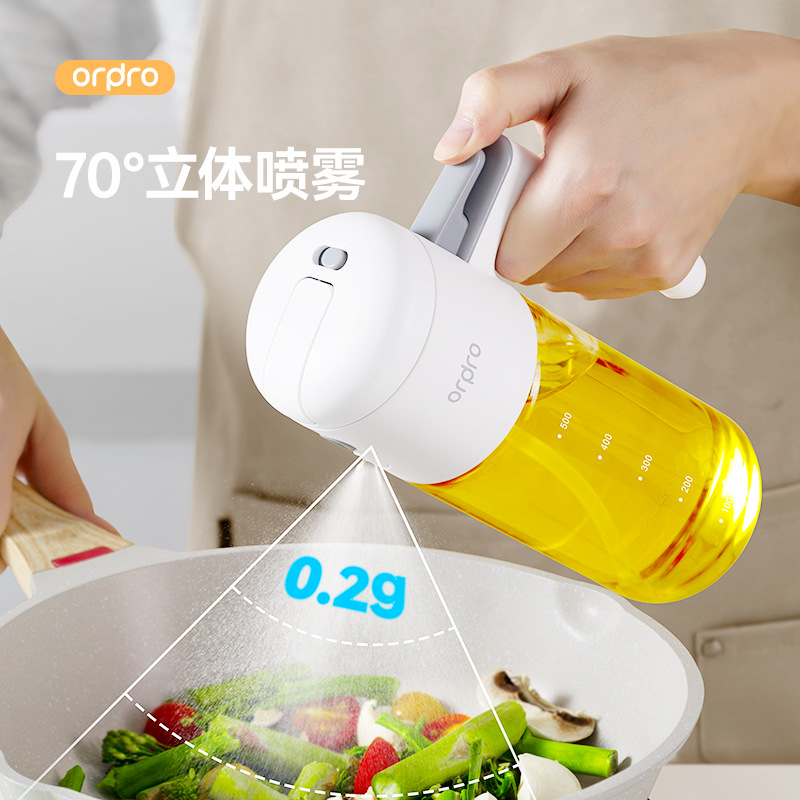 Bình đựng dầu phun đổ kép ordpro Bình đựng gia vị gia dụng Bình đựng dầu chống rò rỉ Bình đựng dầu phun thủy tinh nhà bếp