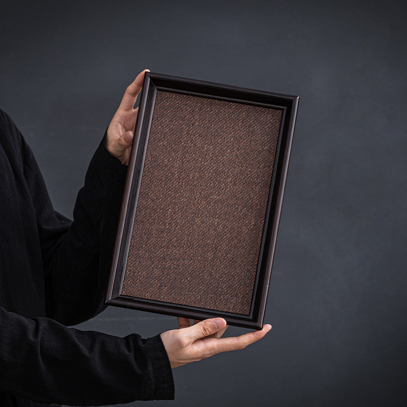 Bàn pha khô bằng mây tre đan, khay trà nhỏ, bộ trà Kung Fu, khay đựng ấm cổ điển gia dụng, khay đựng ấm, khay trà hình chữ nhật, hộp gấm