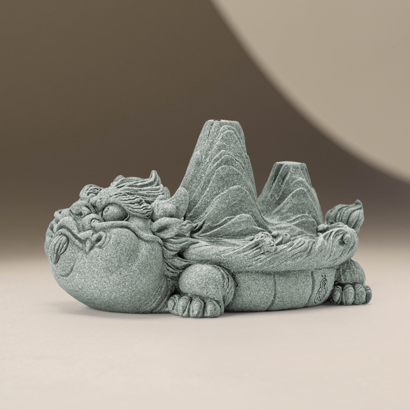 Đồ trang trí chơi trà sáng tạo giang sơn cát xanh