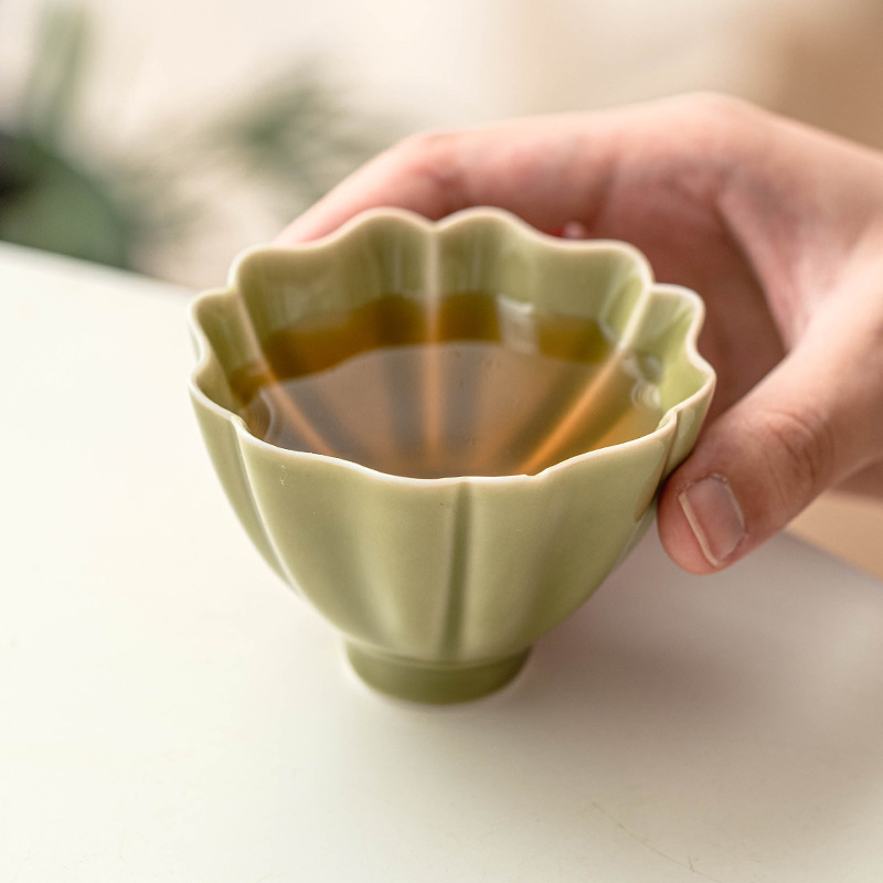 Cốc chủ nhân Yaozhou Lò nung Huanyan Cốc trà gốm sứ Trung Quốc Cốc chủ nhân Cốc trà Kung Fu chuyên dụng cá nhân Cốc trà