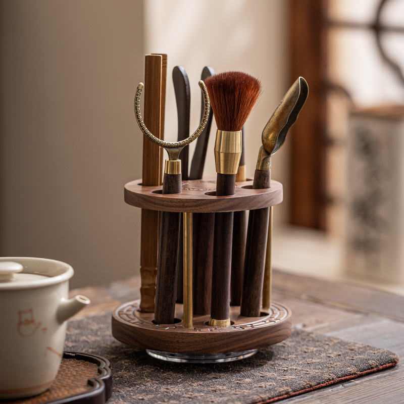 Bộ trà đạo sáu quý ông Phụ Kiện Bộ trà bàn trà cao cấp công cụ pha trà Kung Fu Đồ dùng trang trí bàn trà Daquan