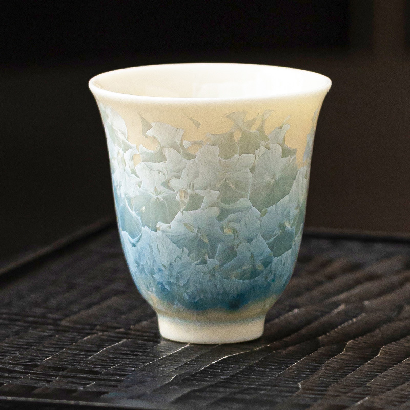 Pha lê men hồ xanh thơm cốc trà Kung Fu cốc trà gốm sứ đồ gia dụng cốc trà cốc cao cấp sang trọng chủ nhân cốc đơn