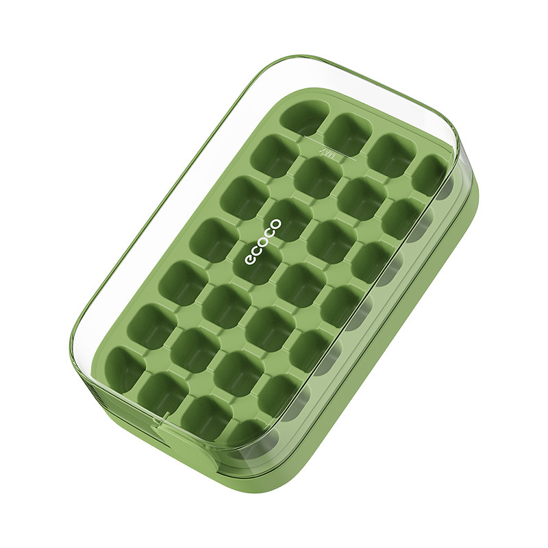 Khuôn đá viên ecoco cấp thực phẩm định lượng dạng đá lưới tủ lạnh gia dụng hộp đá tự chế tạo đá viên thần thánh