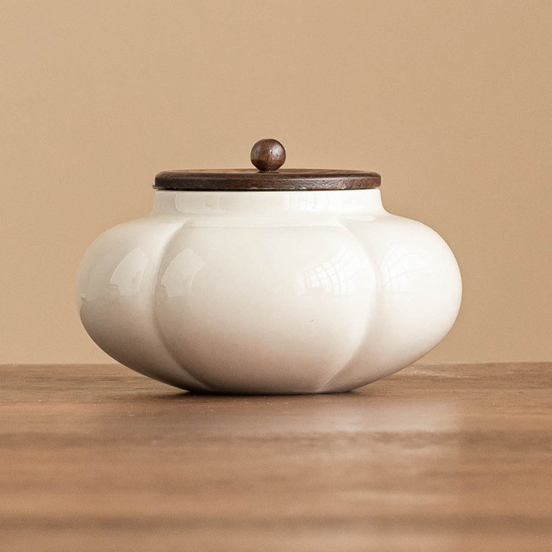 Bình trà gốm sứ, bình rỗng, bình kín, bình đựng trà di động đơn giản kiểu Trung Quốc, bình đựng đồ trang trí sáng tạo, phụ kiện bộ trà